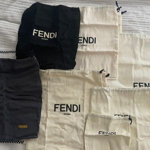 Fendi Dustbags. Set of 9